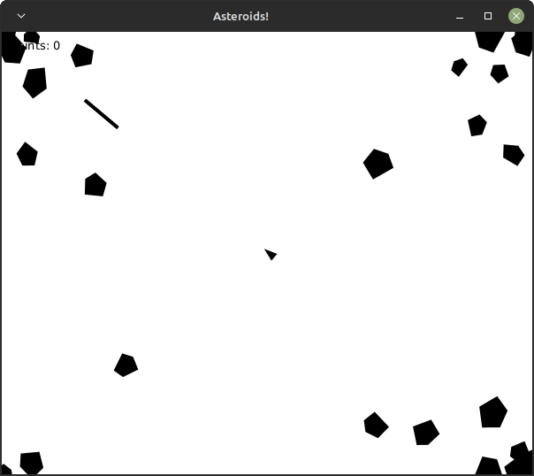 atari asteroids clone game